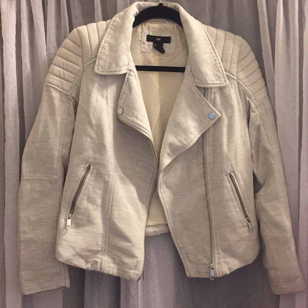 Cream/grey jacket NWOT